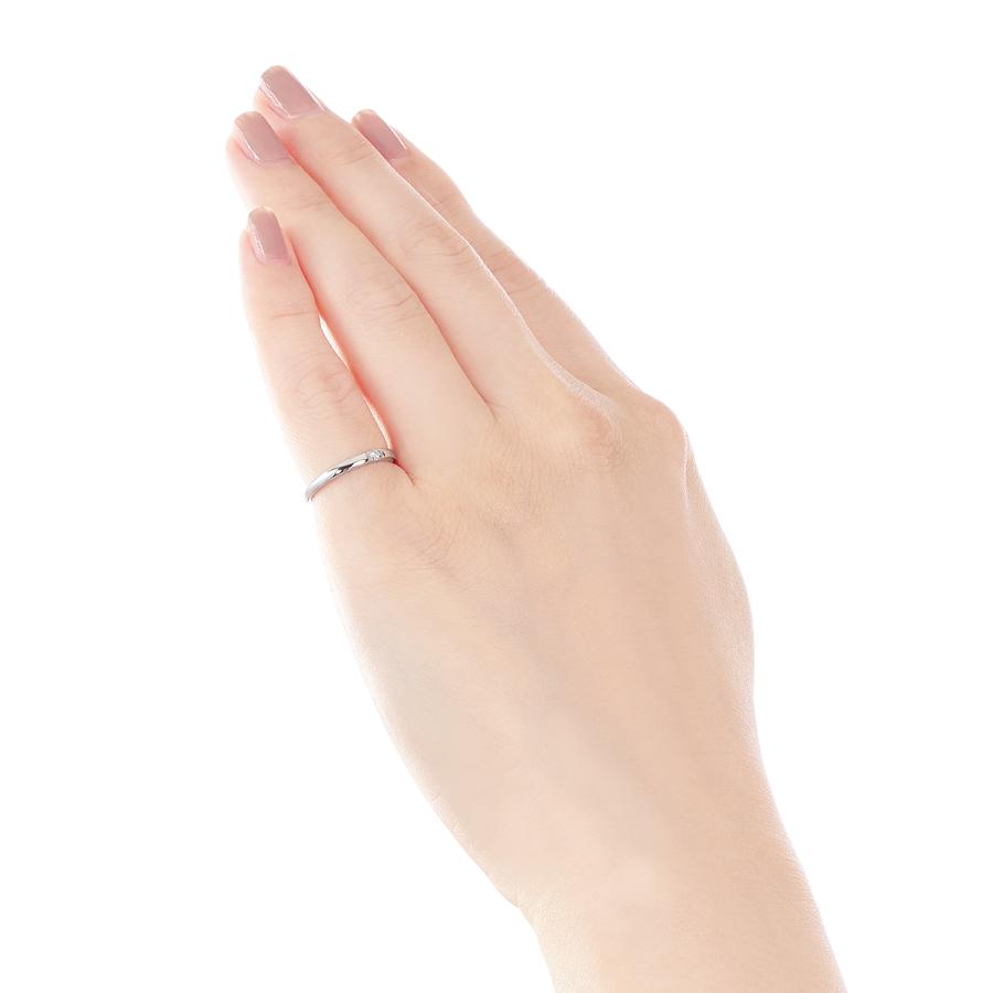 ジュエリーツツミ プラチナダイヤモンドリング（ピンキーリング