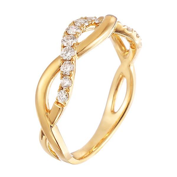 【新商品】 K18イエローゴールドダイヤモンドリング 【8049859255】(29250円)