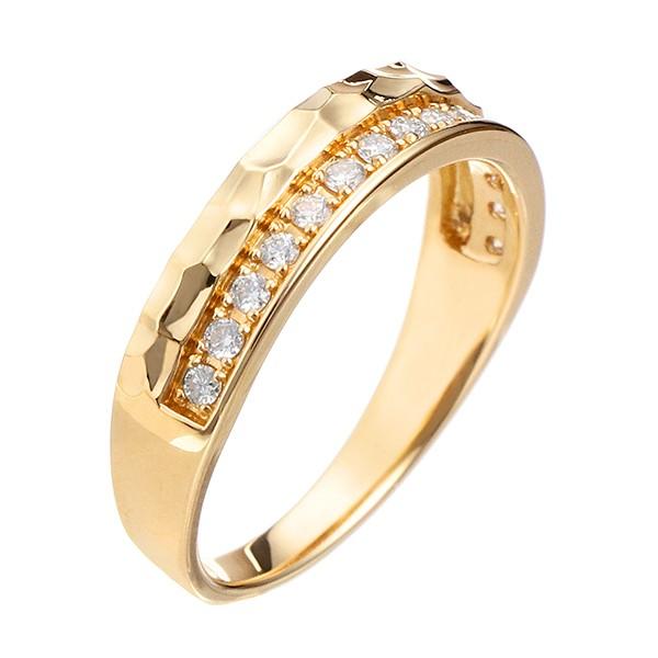 【ほぼ未使用】 K18イエローゴールドダイヤモンドリング 【J9874481737】(35880円)