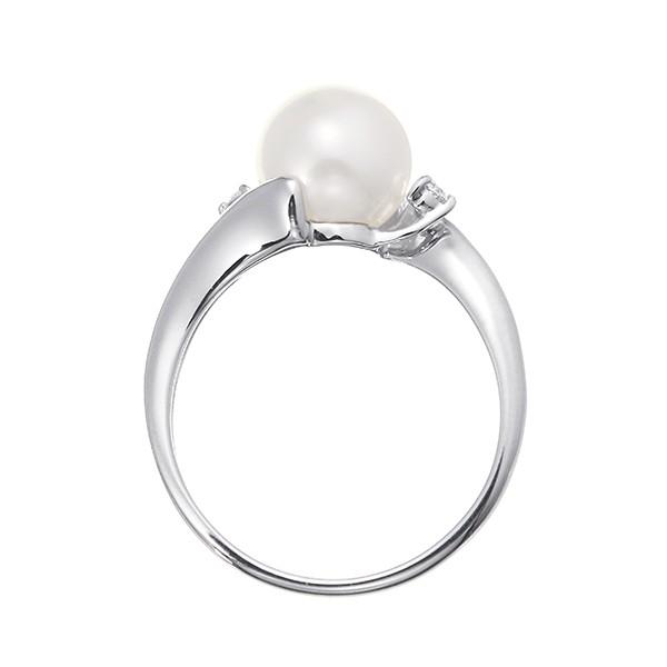 ジュエリーツツミ プラチナアコヤ真珠リング（8mm） : ジュエリー