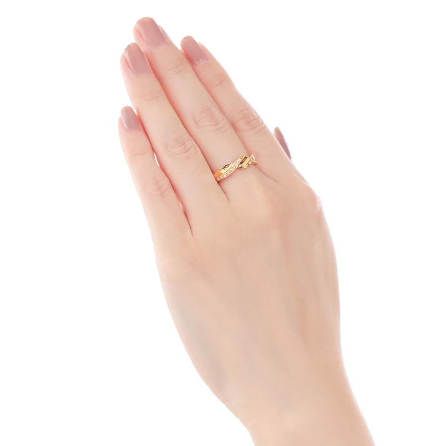 ジュエリーツツミ K18イエローゴールドダイヤモンドリング