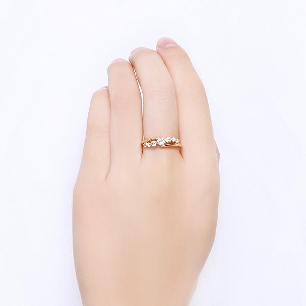 【超美品】 K18イエローゴールドダイヤモンドリング 【E1089823804】(39600円)