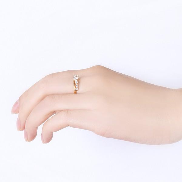 【超美品】 K18イエローゴールドダイヤモンドリング 【E1089823804】(39600円)