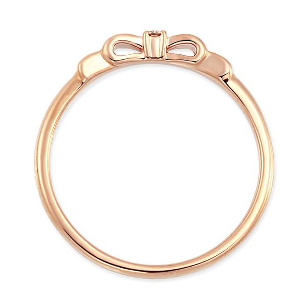 TSUTSUMI K10ピンクゴールド ダイヤモンド ピンキーリング5号 ジュエリーツツミ K10ピンクゴールドダイヤモンドリング