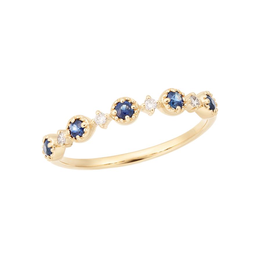 ジュエリーツツミ K10イエローゴールドサファイアリング : ジュエリー