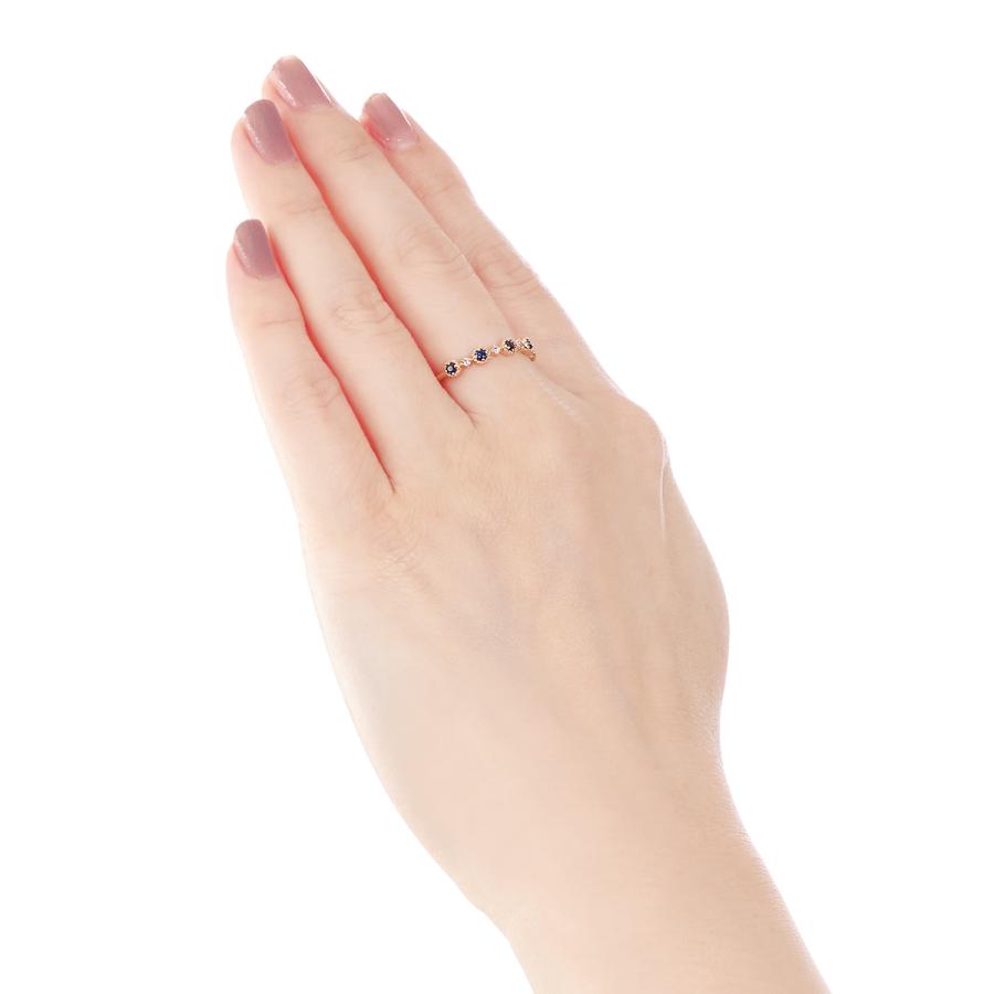 ジュエリーツツミ K10イエローゴールドサファイアリング : ジュエリー