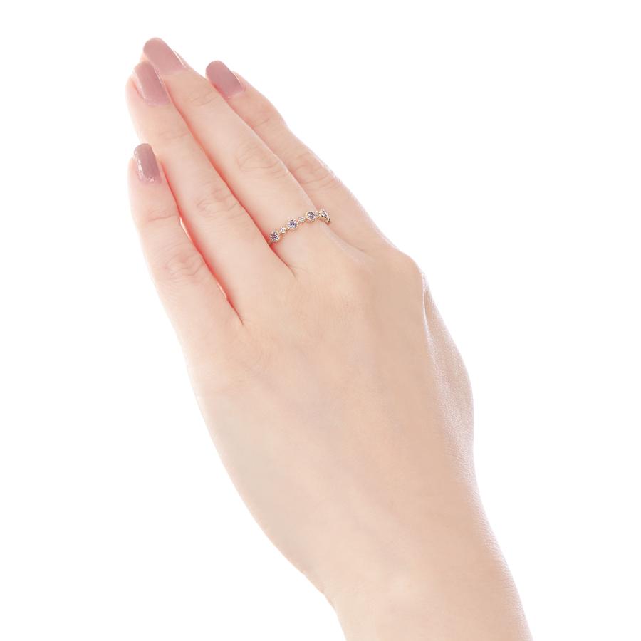 ゆうこさん専用　ツツミ　チェーンリング　K10イエローゴールドタンザナイトリング ジュエリーツツミ K10イエローゴールドタンザナイトリング