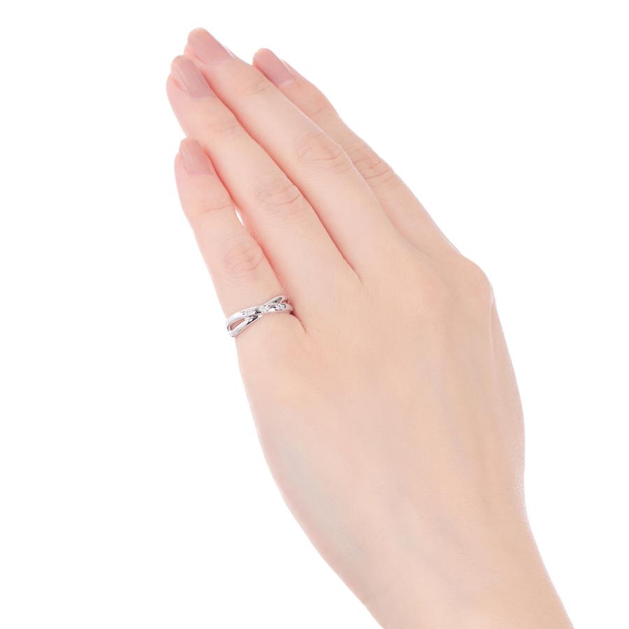 ジュエリーツツミ プラチナダイヤモンドリング（ピンキーリング