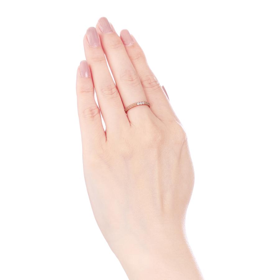 【新品訳あり】 K10ピンクゴールドダイヤモンドリング 【Q1832502122】(11500円)