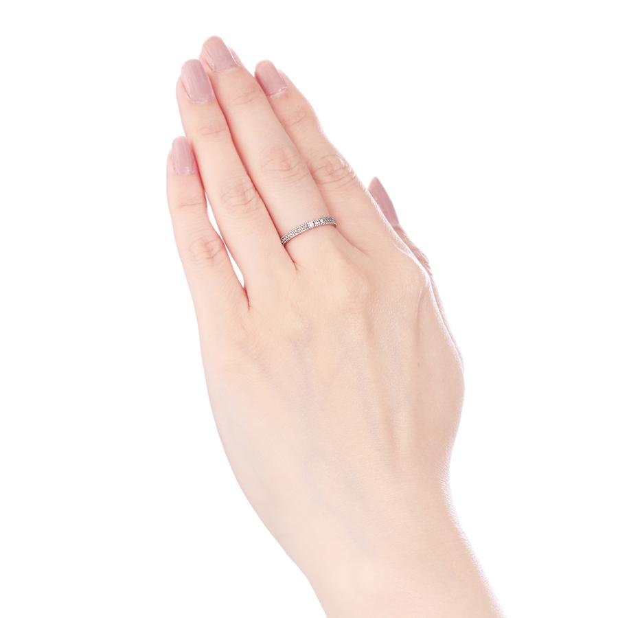 K10ホワイトゴールドダイヤモンドリング 