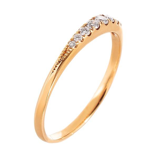 K18イエローゴールドダイヤモンドリング 