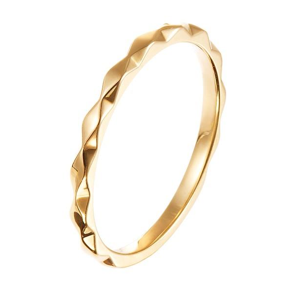 ジュエリーツツミ K10イエローゴールドリング（ピンキーリング