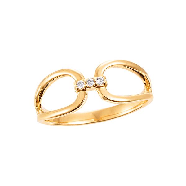 K18イエローゴールドダイヤモンドリング