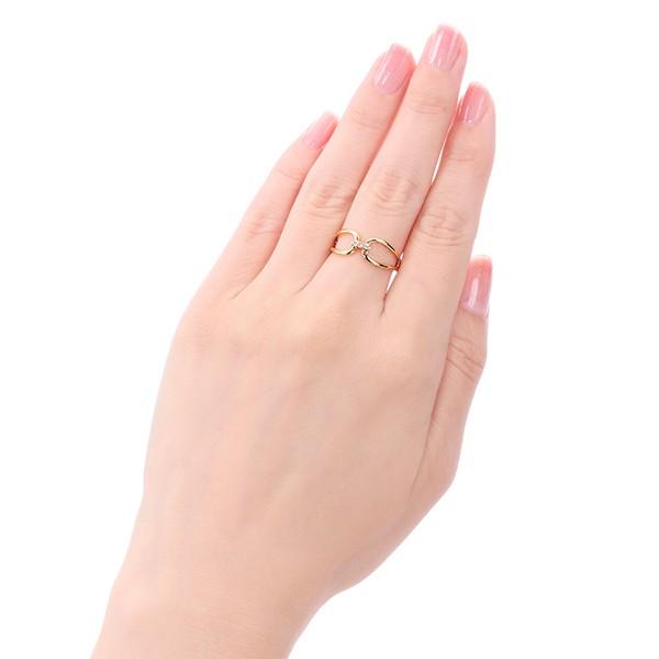 K18イエローゴールドダイヤモンドリング 