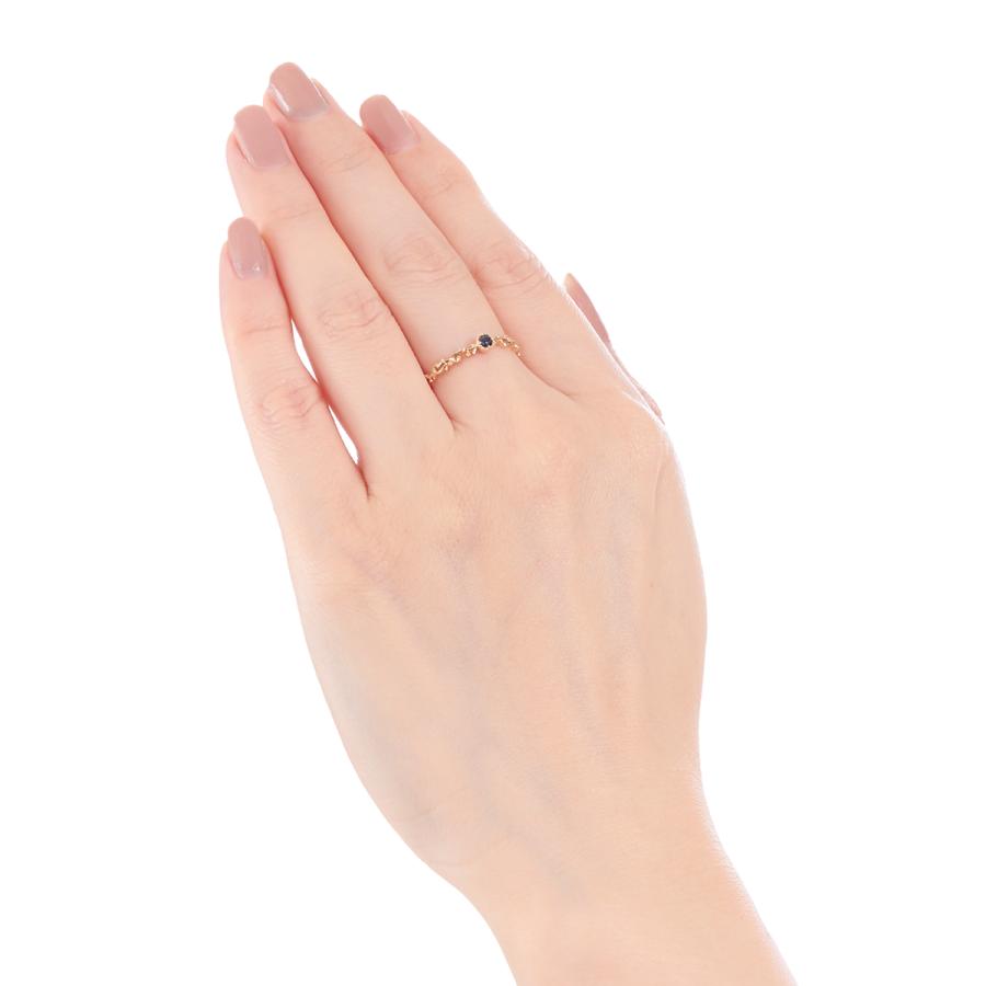 ジュエリーツツミ K10イエローゴールドサファイアリング : ジュエリー