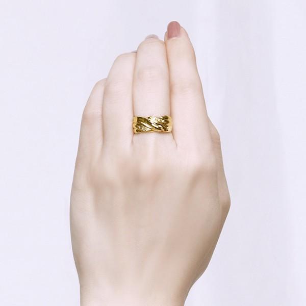 ジュエリーツツミ K18イエローゴールドダイヤモンドリング