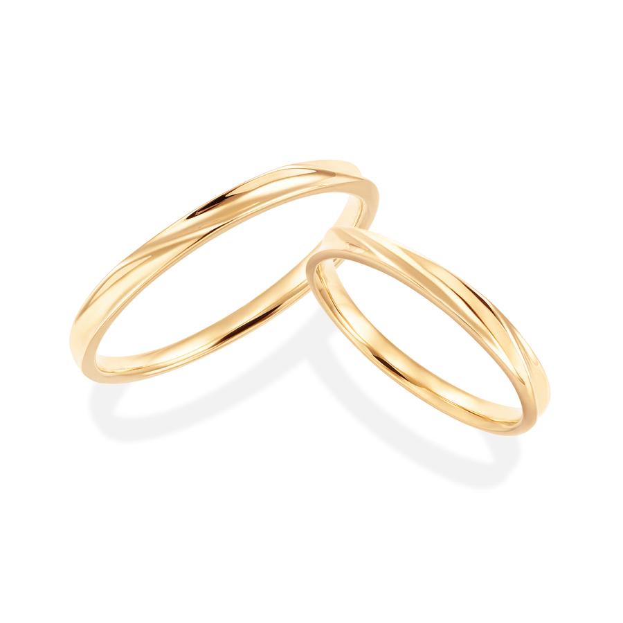 10K　ゴールドペアリング ペアリング】 K10ゴールド ハワイアンジュエリー シルキーゴールド