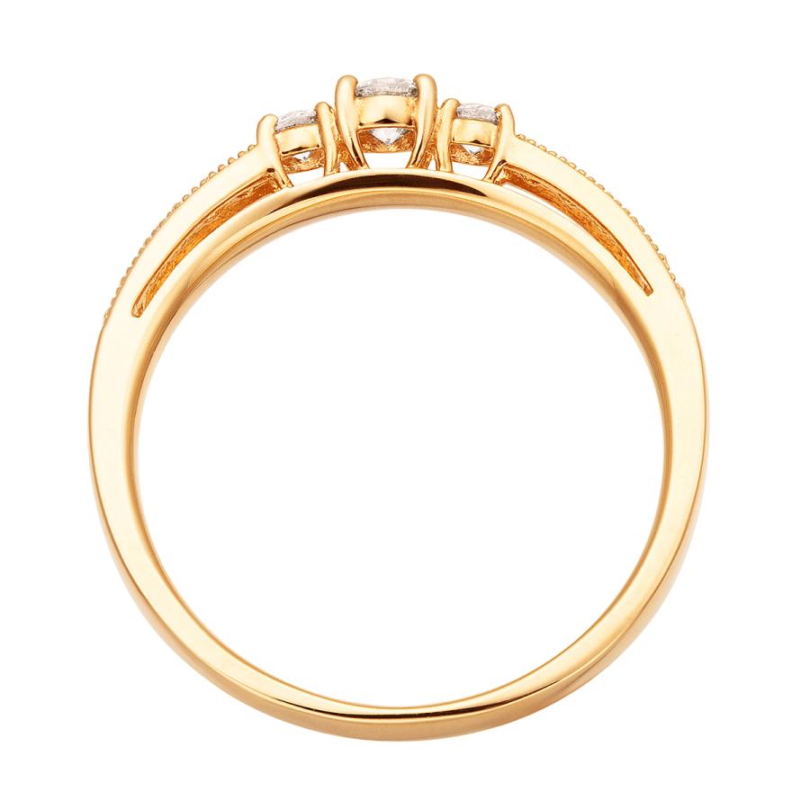 ジュエリーツツミ K18イエローゴールドダイヤモンドリング