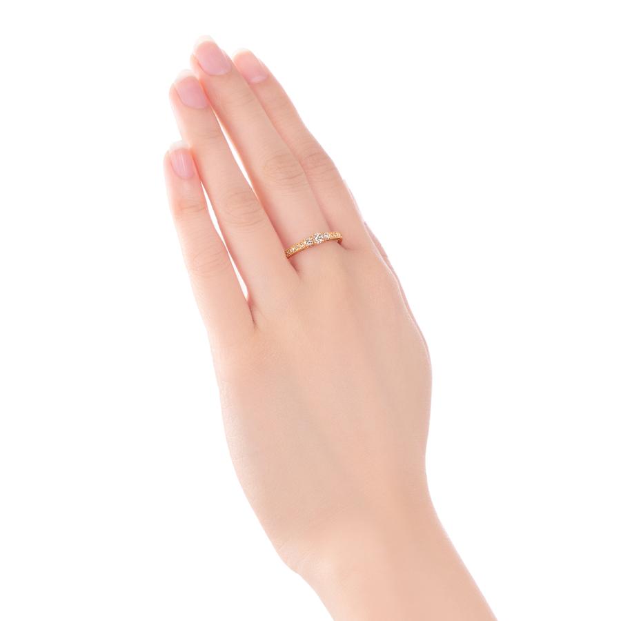 ジュエリーツツミ　18金イエローゴールド　ダイヤモンド　リング　#12 ジュエリーツツミ K18イエローゴールドダイヤモンドリング