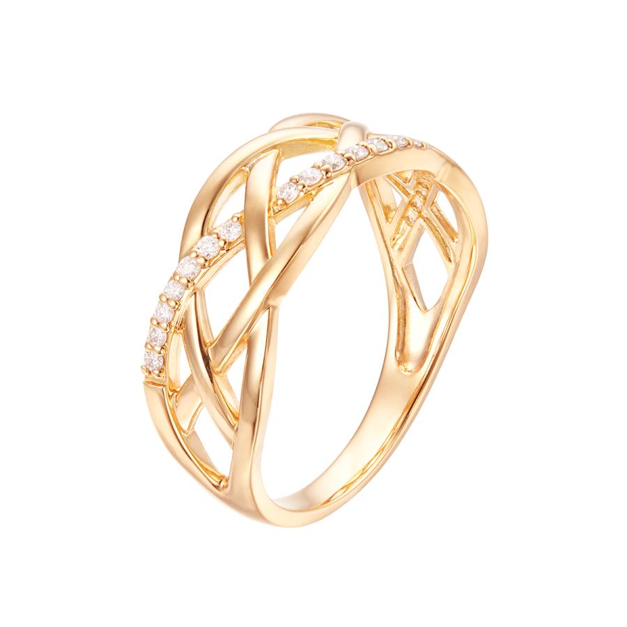 ジュエリーツツミ K18イエローゴールドダイヤモンドリング