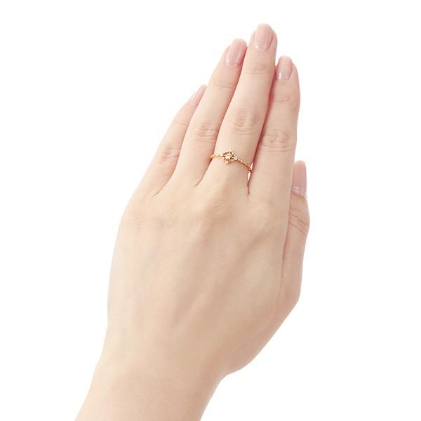 K18イエローゴールドダイヤモンドリング 