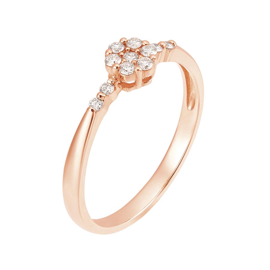 TSUTSUMI K10 ダイヤモンドリング ジュエリーツツミ K10ピンクゴールドダイヤモンドリング