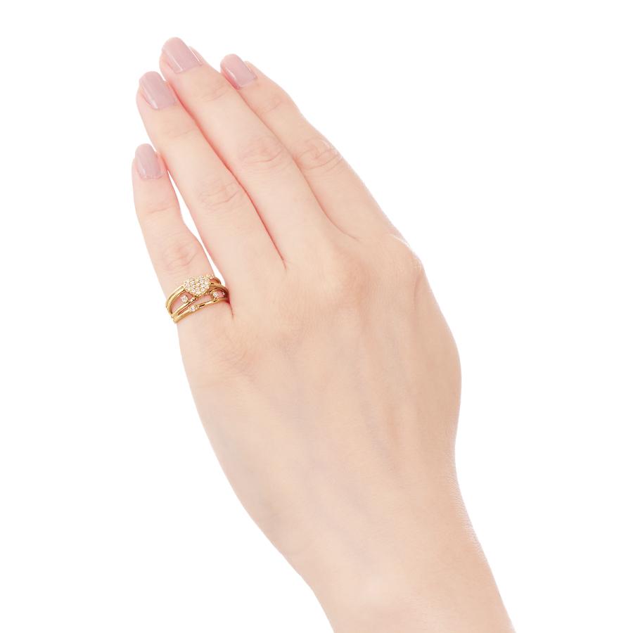 ジュエリーツツミ　K10ダイヤモンドピンキーリング【5号】（旧モデル） ジュエリーツツミ K10ダイヤモンドピンキーリング【5号】（旧