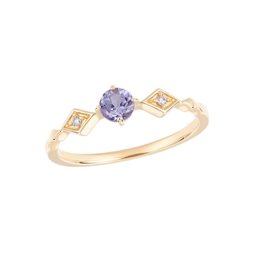 ツツミ　チェーンリング　K10イエローゴールドタンザナイトリング ジュエリーツツミ K10イエローゴールドタンザナイトリング