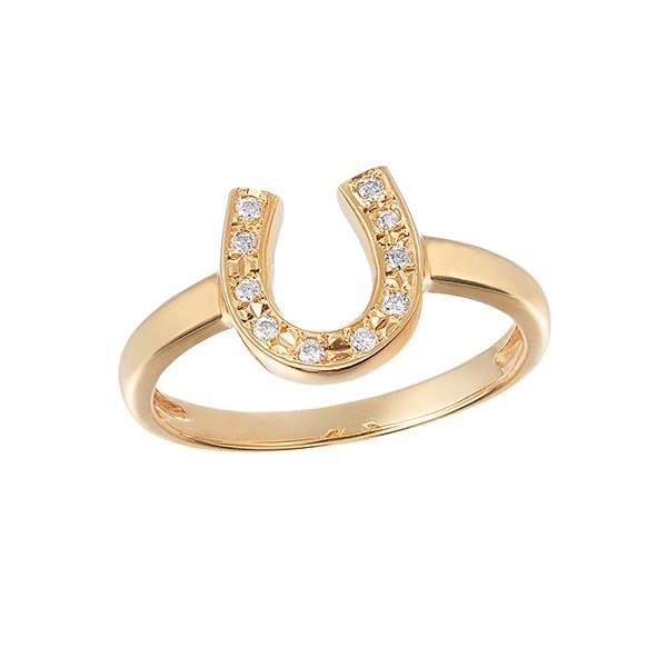 K10イエローゴールドダイヤモンドリング