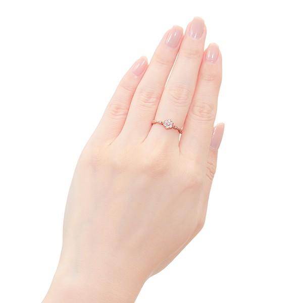 ジュエリーツツミ K10ピンクゴールドダイヤモンドリング : ジュエリー