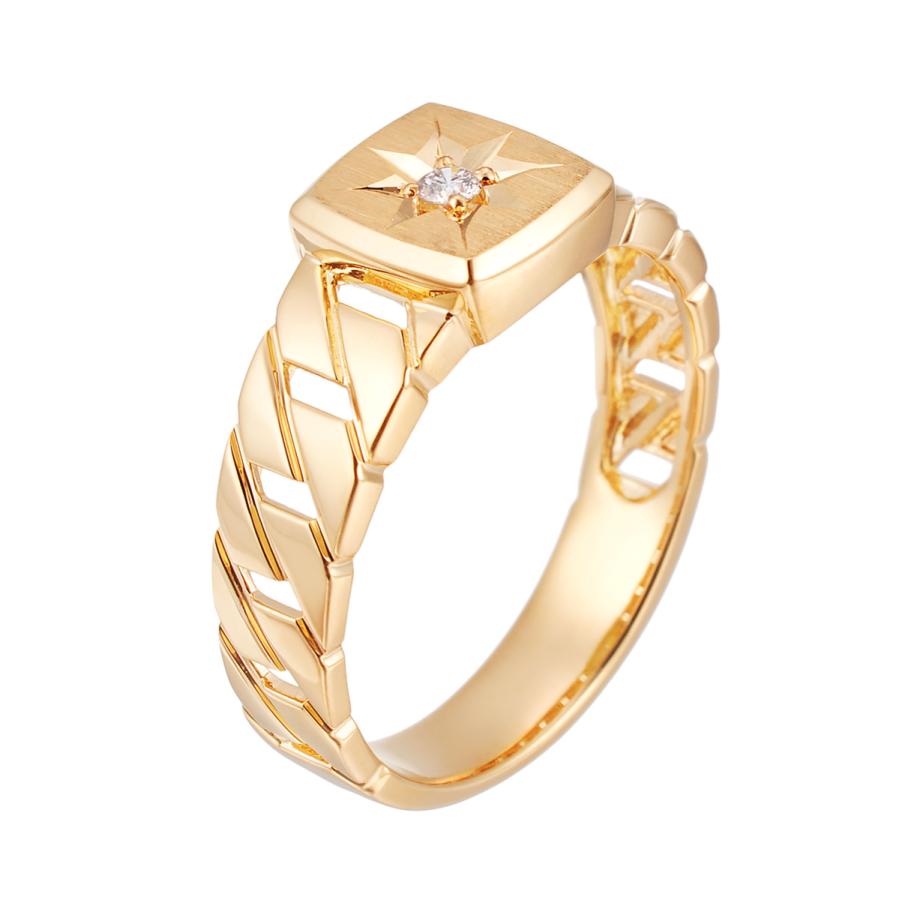 ジュエリーツツミ K18イエローゴールドダイヤモンドリング