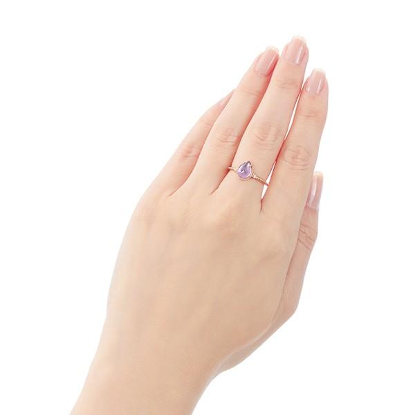 ジュエリーツツミ K10イエローゴールドライトアメシストリング