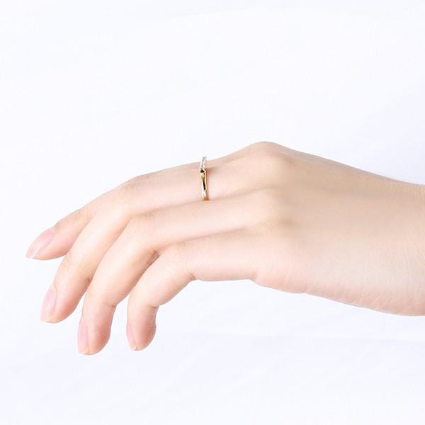 【２点セット】 K18イエローゴールドダイヤモンドリング 【PE3088112051】(19380円)