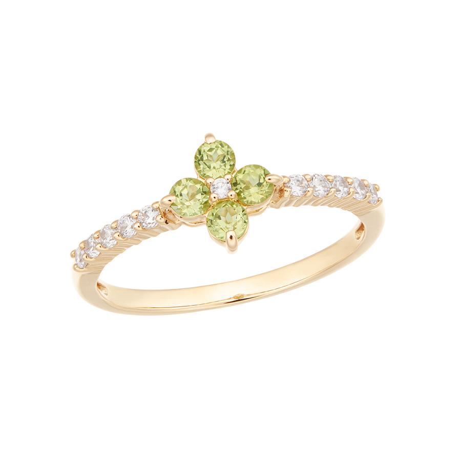 ジュエリーツツミ K10イエローゴールドペリドットリング : ジュエリー