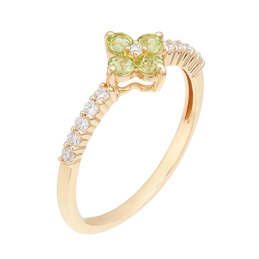 ジュエリーツツミ K10イエローゴールドペリドットリング : ジュエリー
