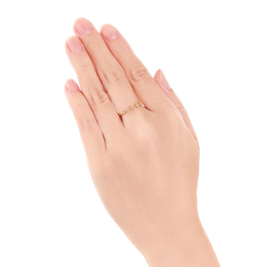 ジュエリーツツミ K18イエローゴールドダイヤモンドリング