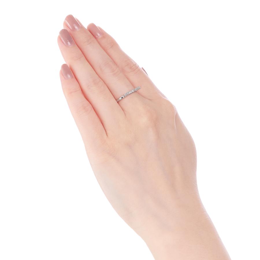 ジュエリーツツミ K18ホワイトゴールドダイヤモンドリング