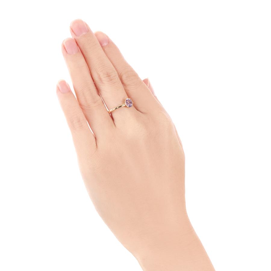 ジュエリーツツミ K10イエローゴールドライトアメシストリング