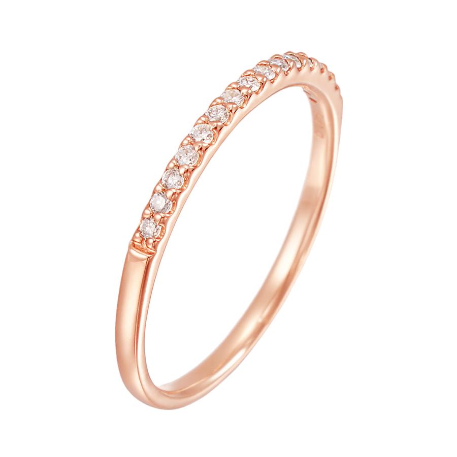 K10ピンクゴールドダイヤモンドリング 