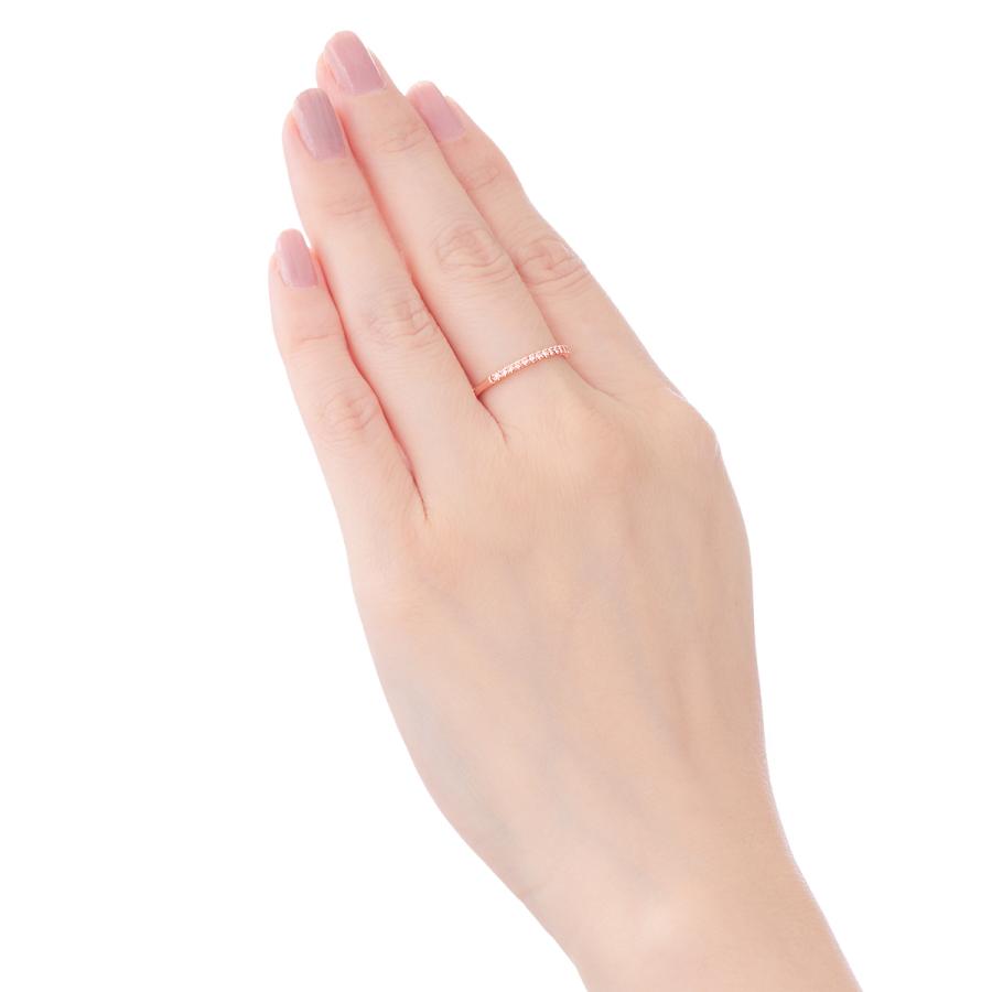 K10ピンクゴールドダイヤモンドリング 