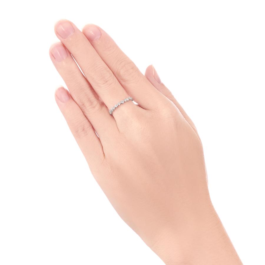 ジュエリーツツミ K10ホワイトゴールドダイヤモンドリング