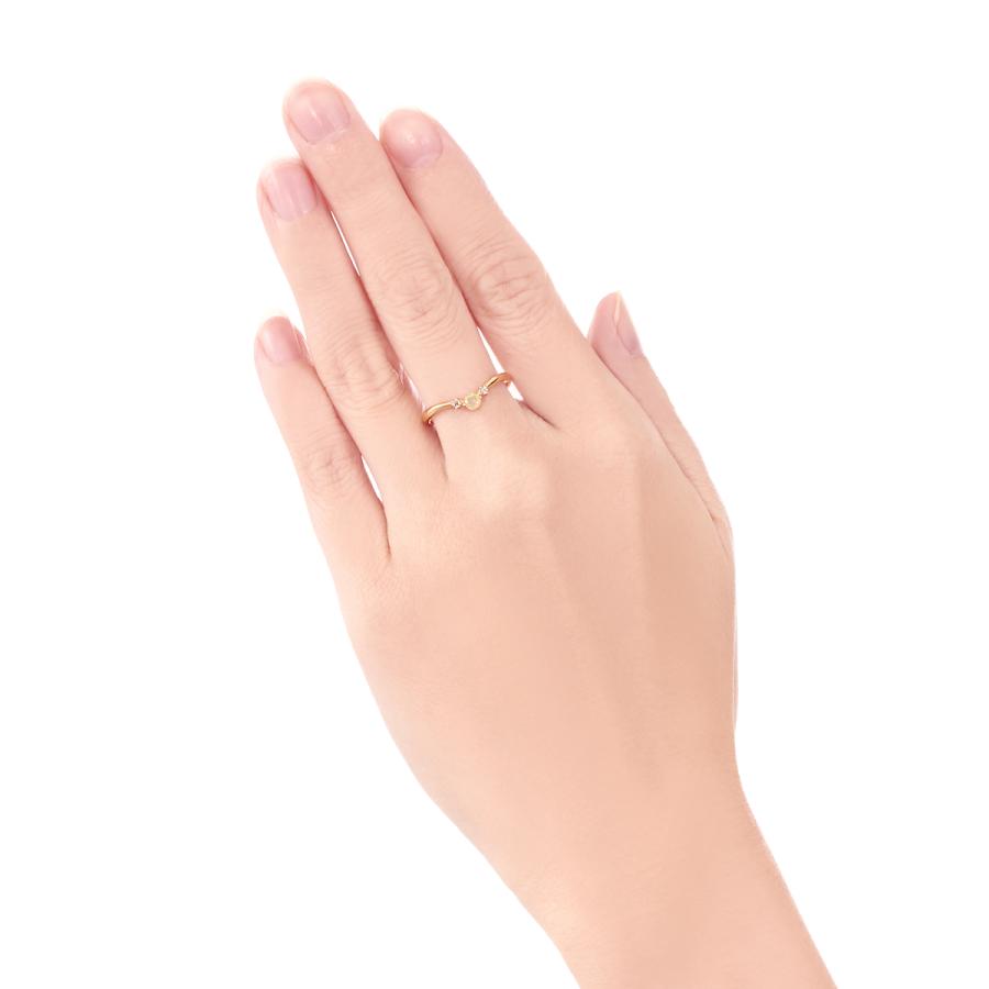 ジュエリーツツミ K10イエローゴールドオパールリング : ジュエリー