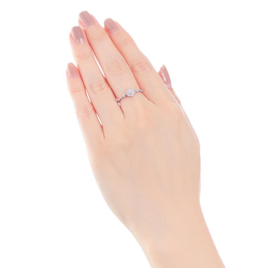 ジュエリーツツミ K10ホワイトゴールドダイヤモンドリング