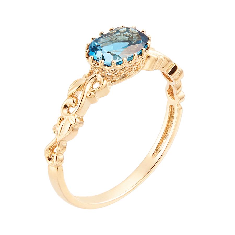 ジュエリーツツミ K10イエローゴールドロンドンブルートパーズリング