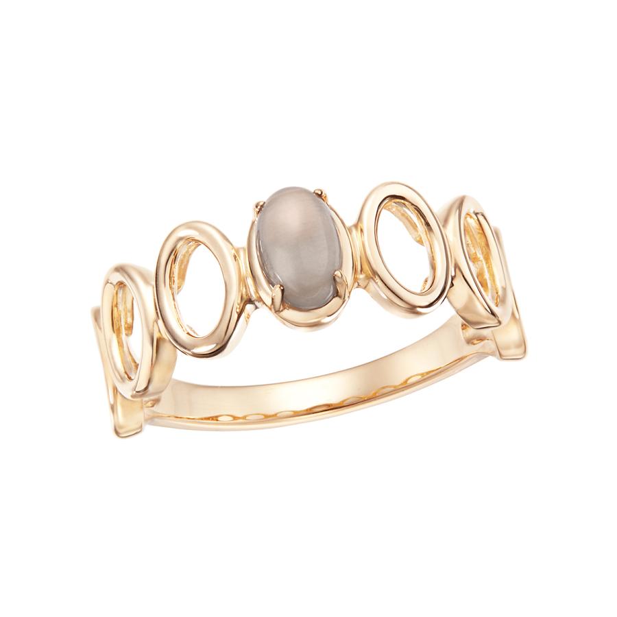 ジュエリーツツミ　10K ムーンストーン　イエローゴールド　リング　指輪　ツツミ ジュエリーツツミ K10イエローゴールドグレームーンストーン