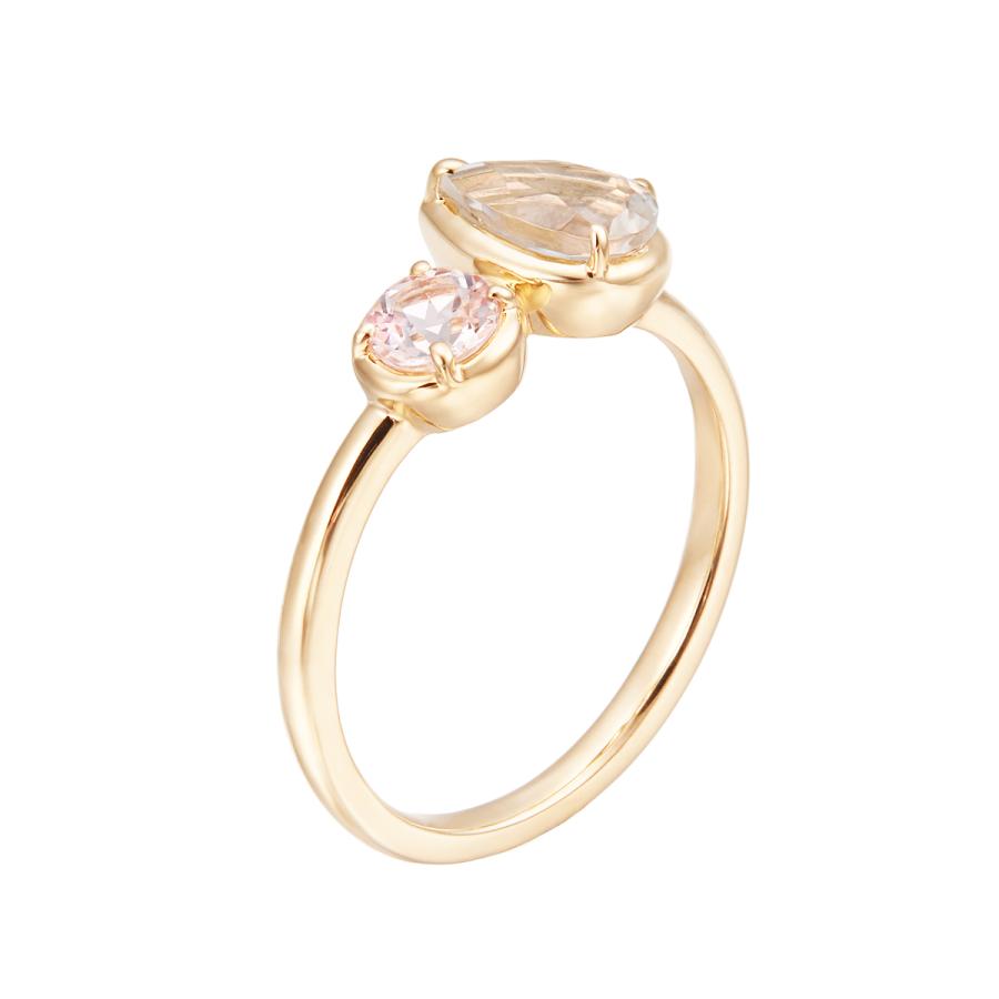 ジュエリーツツミ K10イエローゴールドグリーンアメシストリング