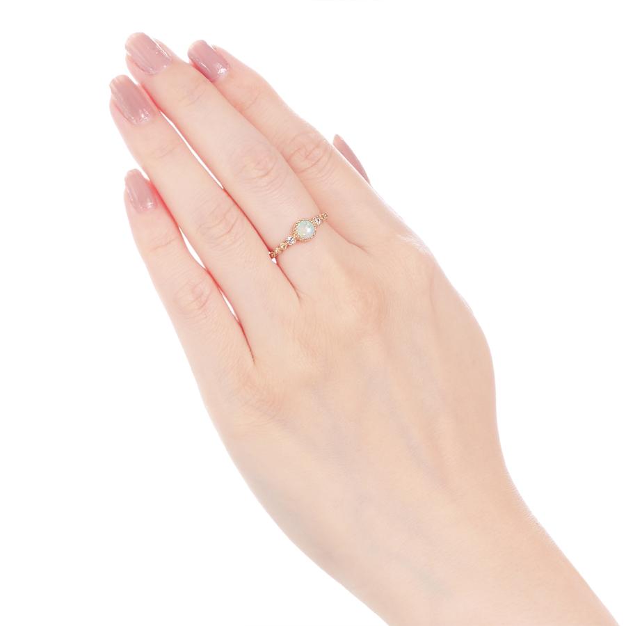 ジュエリーツツミ K10イエローゴールドオパールリング : ジュエリー