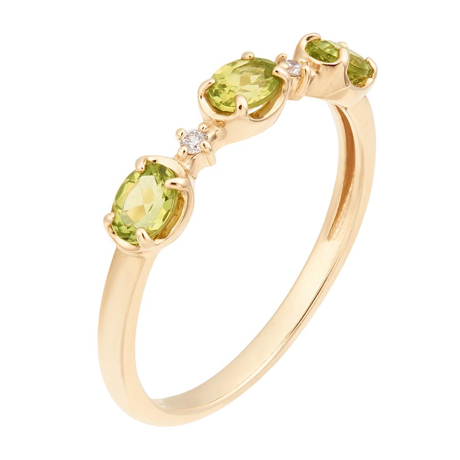 ジュエリーツツミ K10イエローゴールドペリドットリング : ジュエリー