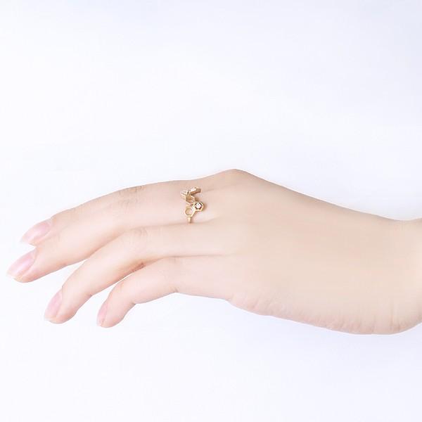 K18イエローゴールドダイヤモンドリング 