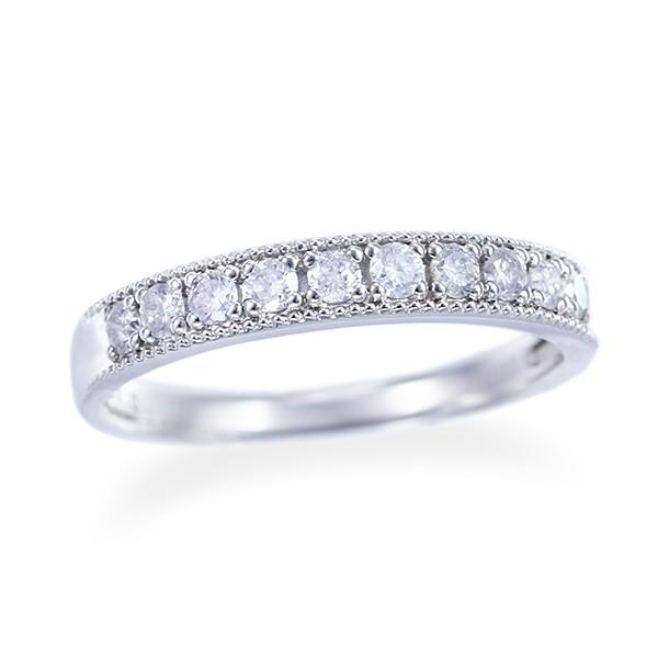 K10ホワイトゴールドダイヤモンドリング